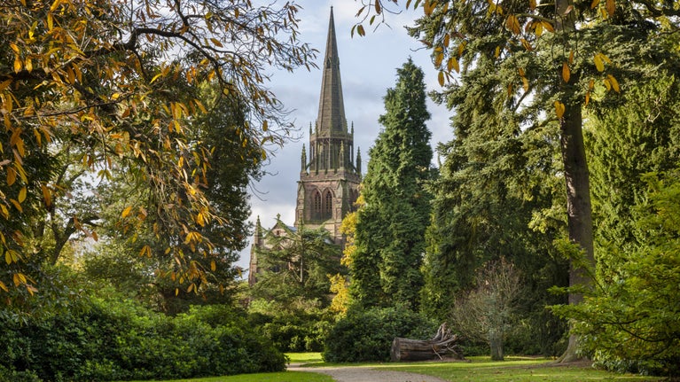 The Chapel through the Pleasure Grounds